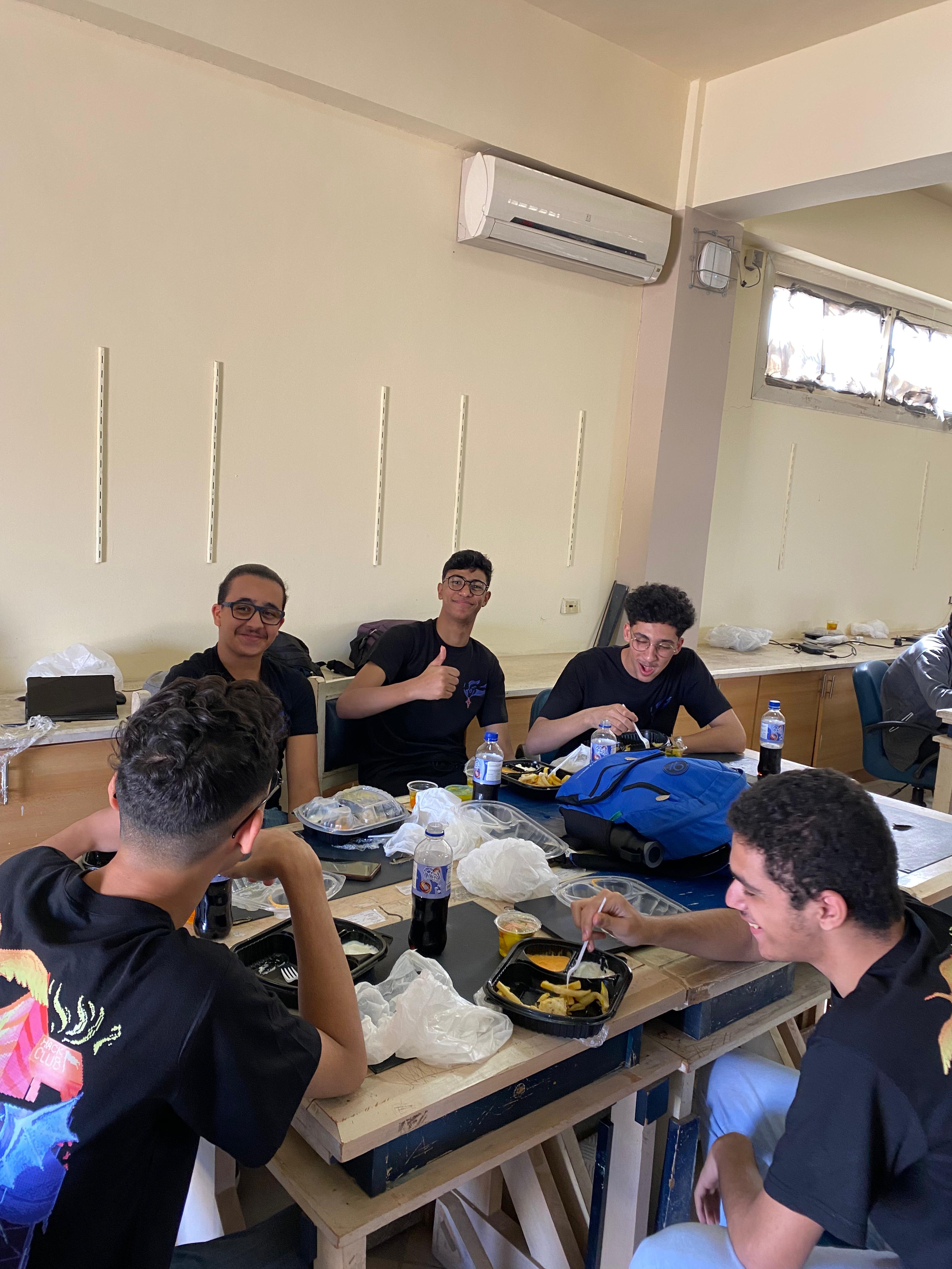 Laughter, code, and shawerma — the essentials of a great hackathon.